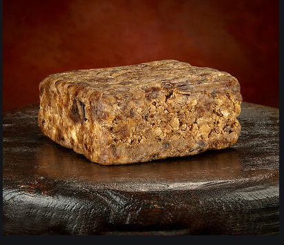 Raw black soap block - discounted