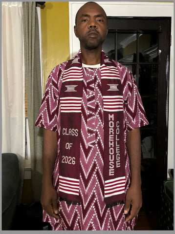 Morehouse College 2026 Kente Stole