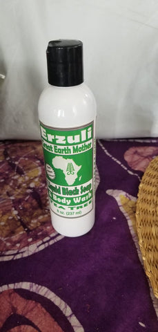 Erzuli Liquid Black Soap and Body Wash - Tea Tree